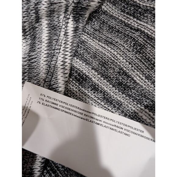 Joseph Ribkoff Sweater Womens 18 Black White Zip Front Cardigan Hi-Low NWT - Picture 8 of 11